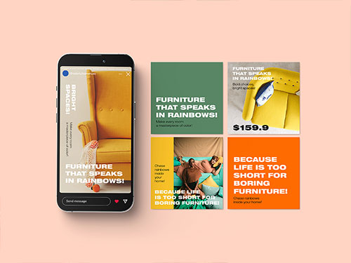 iPhone Next to Brand Promotion Posts