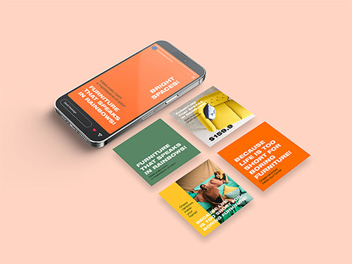 Ad Collection High Angle View