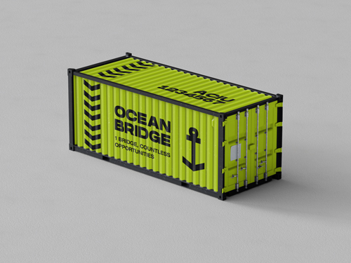 Cargo Container Angle View