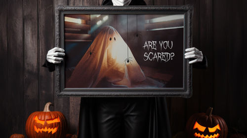 Vintage Frame in a Haunted Room