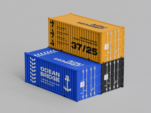 Cargo Container Angle View