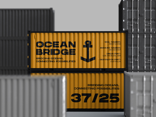 Cargo Containers Closeup View