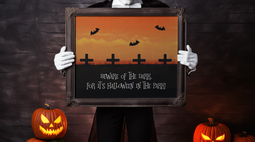 Phantom Figure Holding a Frame