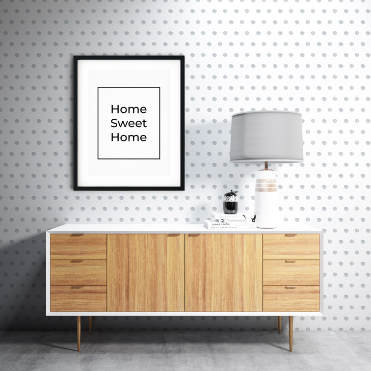 Papier peint et un cadre carré à gauche