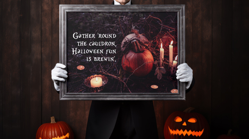 Spooky Character With a Vintage Frame