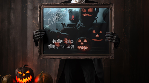 Mysterious Hands Holding a Frame