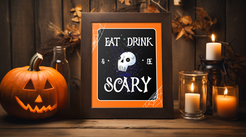 Cadre en bois avec des bougies