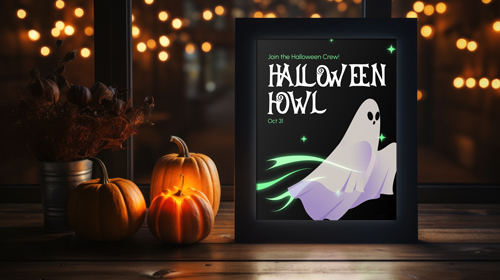 Cadre dans une pièce décorée