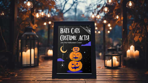 Cadre posé sur un sol en bois