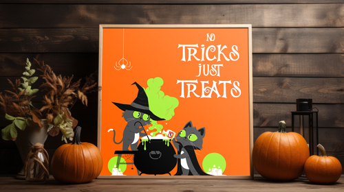 Poster avec décors contre un mur