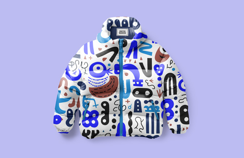 Trendy Puffer Jacket Front View