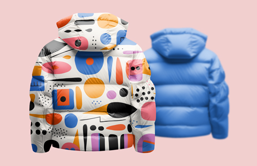 Trendy Jacket on a Blurred Background