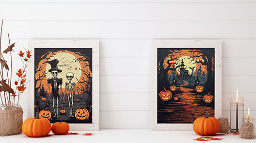 Rustic Frames in a Minimalistic Studio