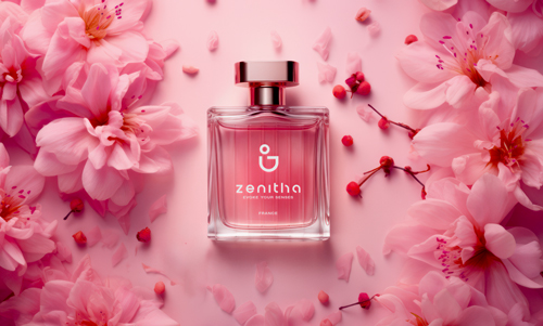 Perfume Bottle High Angle View