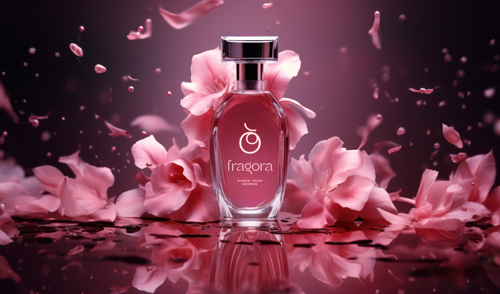 Fragrance Bottle in an Ethereal Environment