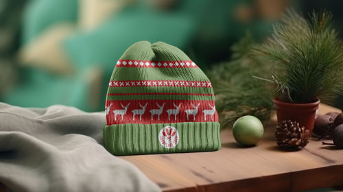 Hat With Christmas Decorations