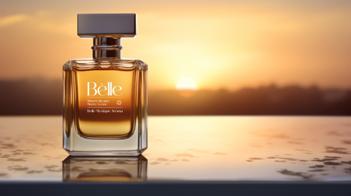 Perfume Bottle During Sunset