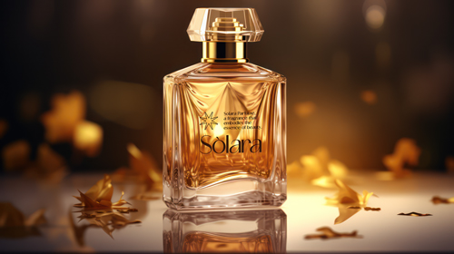 Fragrance Bottle With Flower Petals