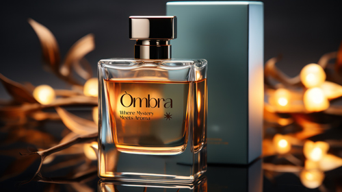 Perfume Bottle in Dark Lighting