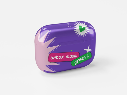 Étui AirPod fermé Vue inclinée