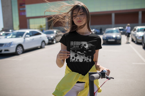 Woman Posing With Eyes Closed