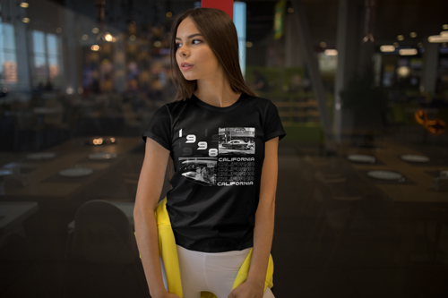 Woman Wearing a Trendy T-shirt