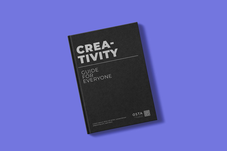 Black Book on a Blue Background