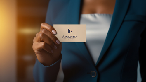 Person, die eine Unternehmenskarte besitzt