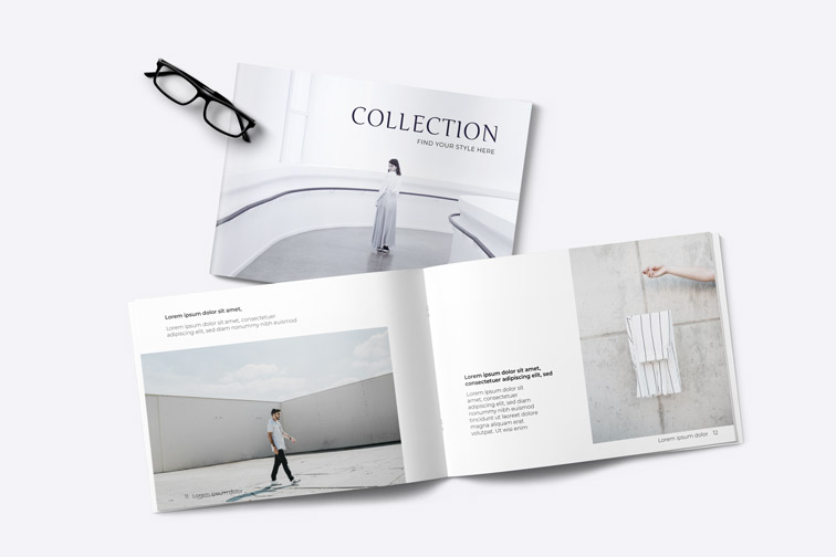 Booklets on a White Background