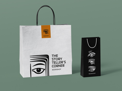 Two Shopping Bags, One is Bigger