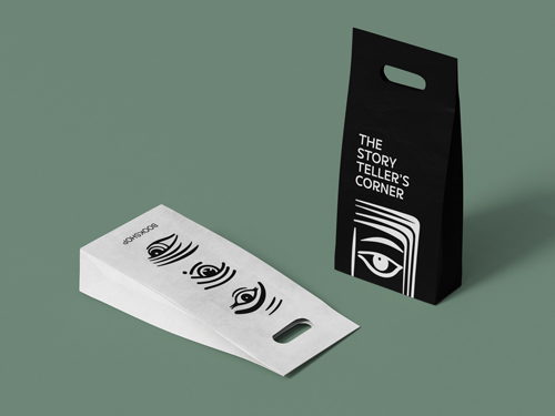 Paper Bags, One Laid on the Floor