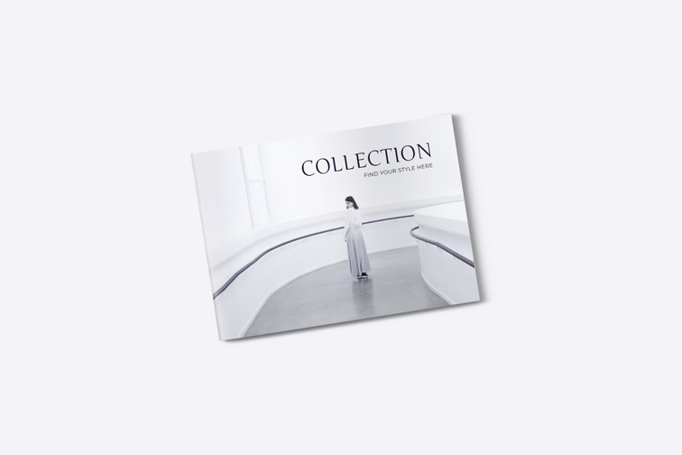 Landscape Booklet on a White Background