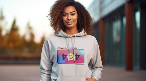 Woman in Hoodie Portrait View