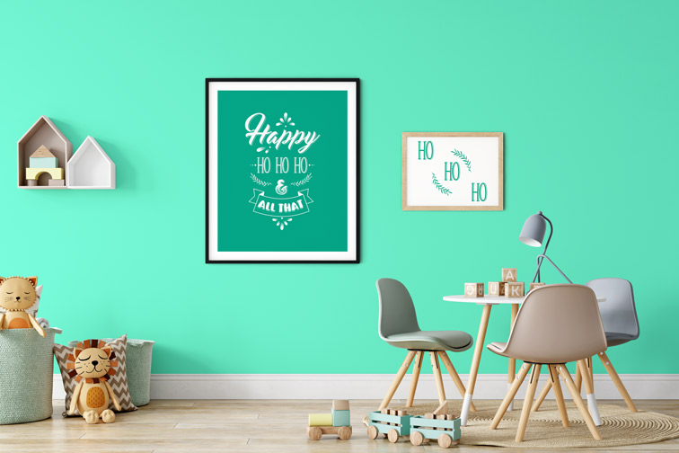 Kids Playroom with Table and Toys