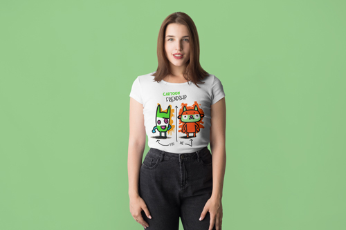 Vista media de una mujer con atuendo a la moda