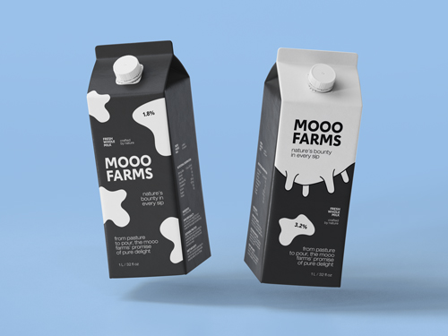 Drink Packaging Tilted View