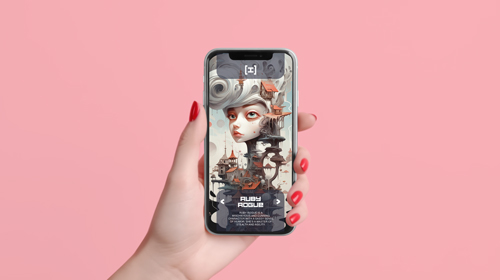 Mobile Device Promoting an Application