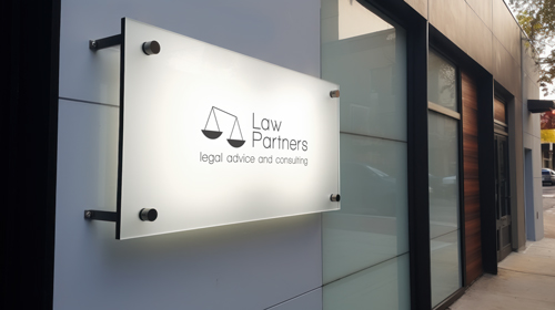 Plaque in Front of a Building