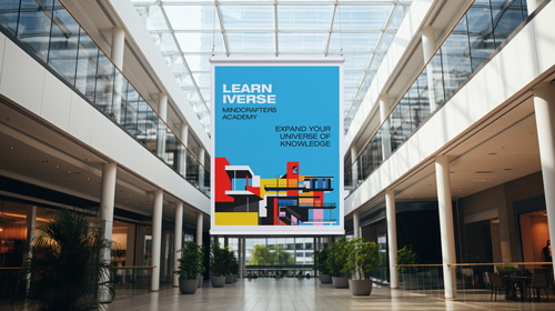 Póster en un centro de negocios