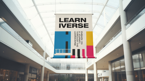 Visualización interior en un centro de negocios