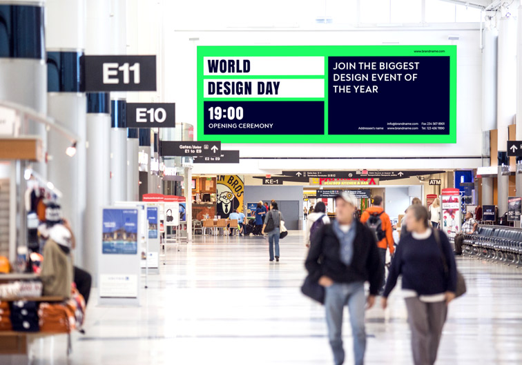 Horizontal Airport Billboard
