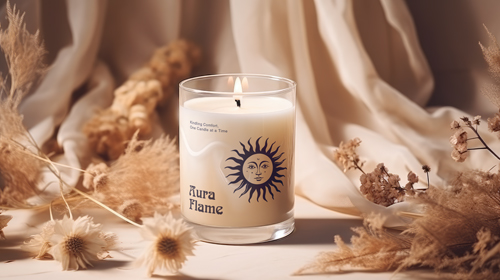 Vela en una atmósfera romántica