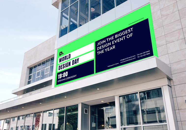 Billboard on a Shopping Mall