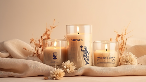 Velas en un entorno etéreo