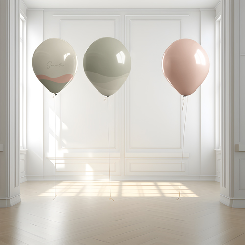 Balloon Floating in a Room