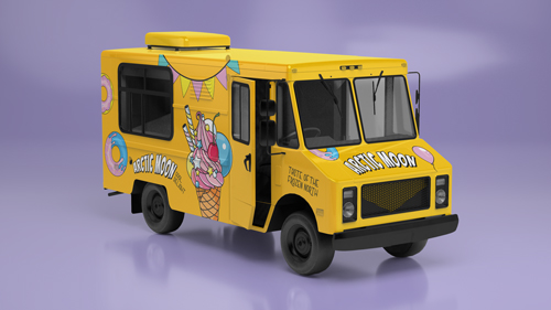 Food Wagon Left Angle View