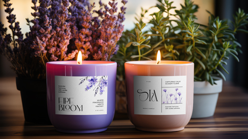 نظرة أمامية على شمعتين