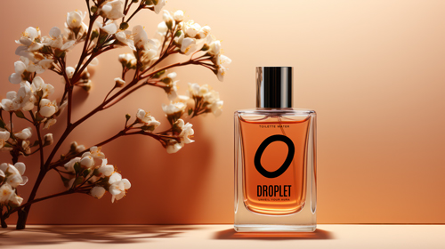 Perfume Bottle in Warm Lighting