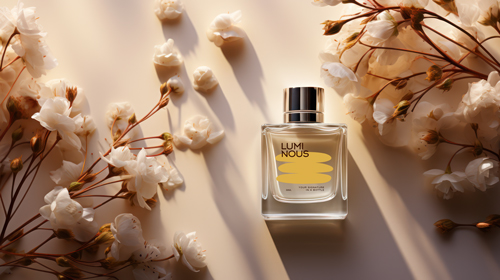 Perfume Bottle High Angle View