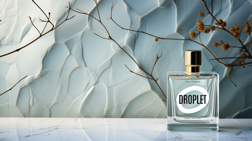 Fragrance Bottle With Tree Branches
